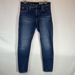 AG-ED Denim Adriano‎ Goldschmied The Farrah Skinny High Rise Crop Jeans Size 29